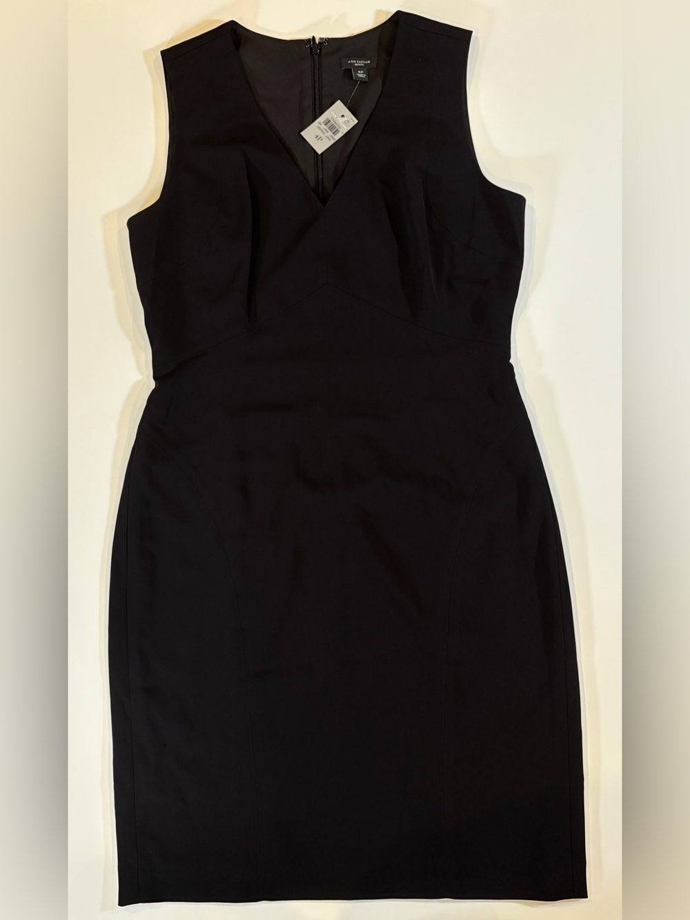 Ann Taylor Petite Womens Size 4P Black Strapless Sheath Dress NWT